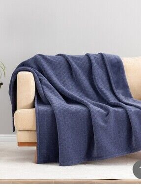 (6) Berkshire Chenille Plush Knit Throw